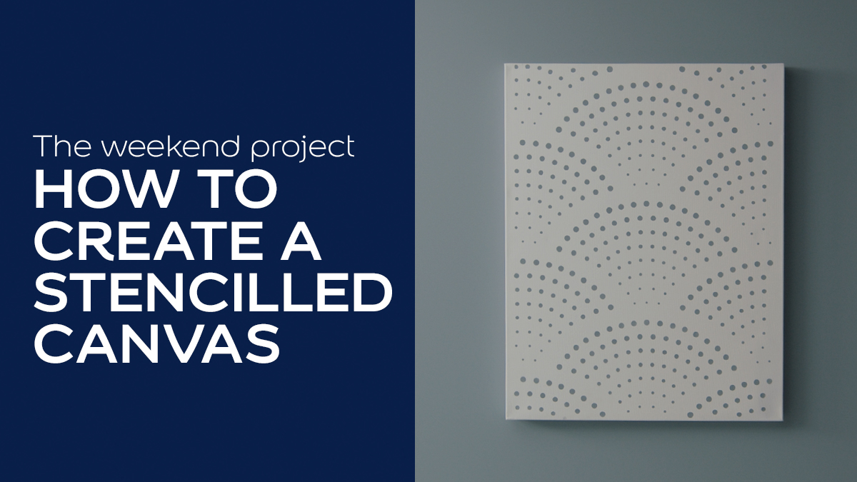 How to create stencil wall art Dulux